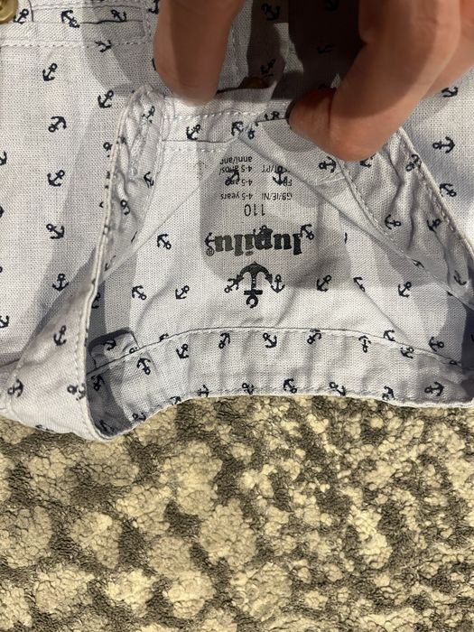 Koszula lniana len stójka Lupilu jak H&M 110