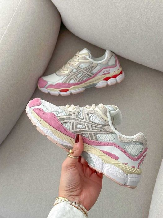 ‼️АКЦІЯ ‼️Кроссовки Женские Asics Gel-NYC 1090  Beige Pink/Кросівки Жіночі Асікc