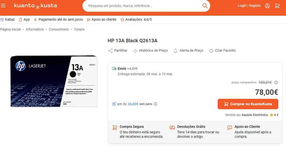 Toner HP - 13A (Q2613A)64354232797569122