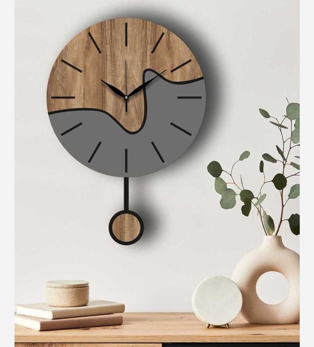 Zegar ścienny drewniany