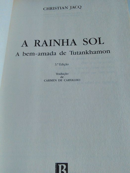 A Rainha Sol por Christian Jacq (1995)