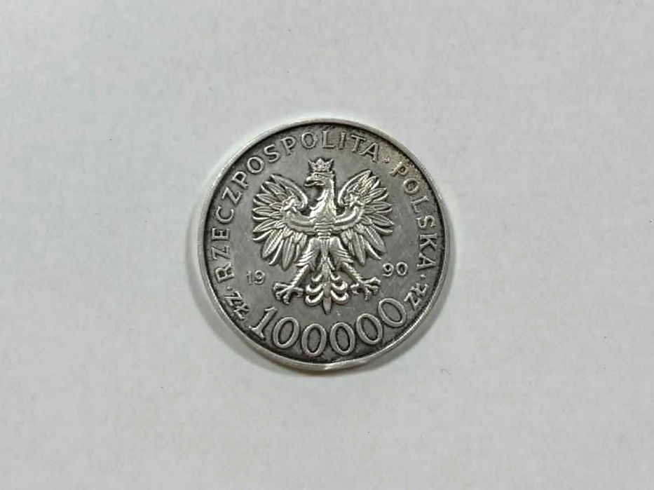 Srebrna Moneta Solidarnosć 1980-1990 100 000zł