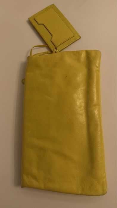 Клатч Balenciaga желтый