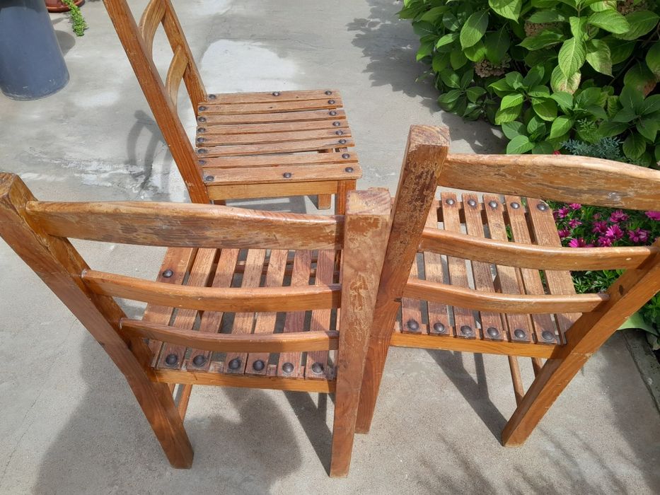Cadeiras de cozinha em pinho maciço