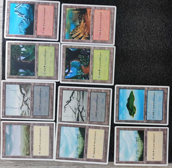 Lote 10 Terras Básicas Old Frame – IV – MTG Vintage