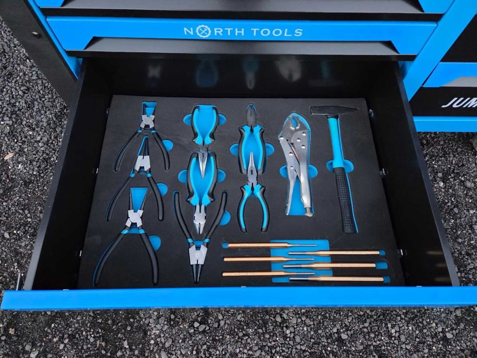 North_Tools - Carrinho de ferramentas com 12 gavetas