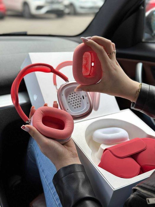 Беспроводные Наушники Премиум Качества АирПодс Макс Красние