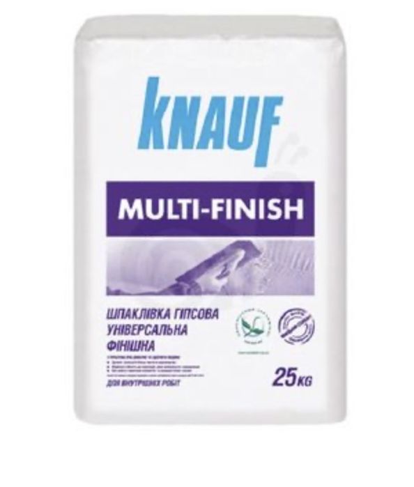 Шпаклівка фінішна гіпсова МУЛЬТИ-ФІНІШ (MULTI-FINISH) 25кг Knauf