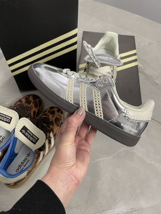 Кросівки adidas samba Wales Bonner pony leo silver adidas леопард