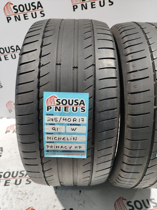 2 pneus semi novos 245-40R17 Michelin - Oferta dos portes