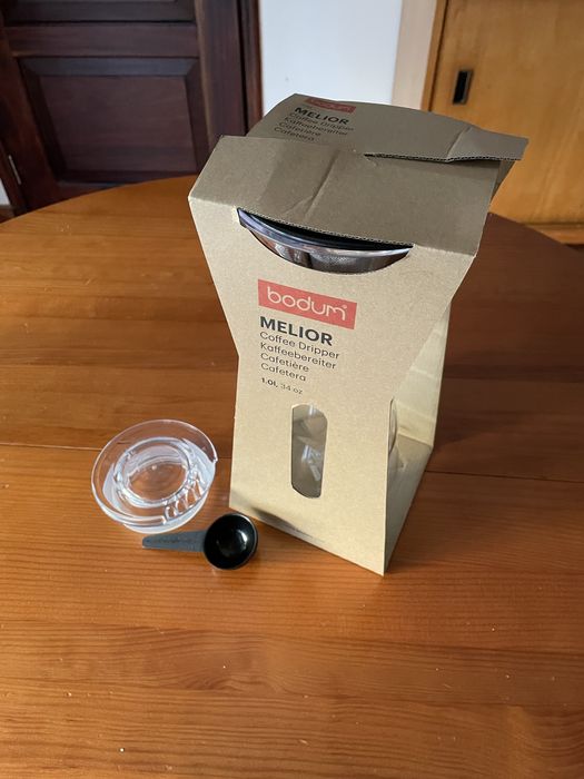 Cafeteira Melior Bodum com filtro permanente em aço inox, 1.0 L