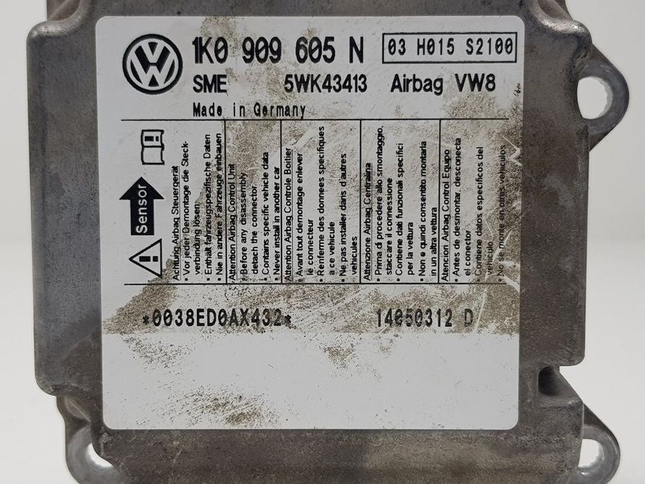 CENTRALINA AIRBAG VOLKSWAGEN GOLF PLUS 2005 -5WK43413