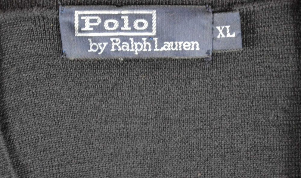 POLO RALPH LAUREN Wool Sweter Męski XL Wełna Vneck Super Stan Rare
