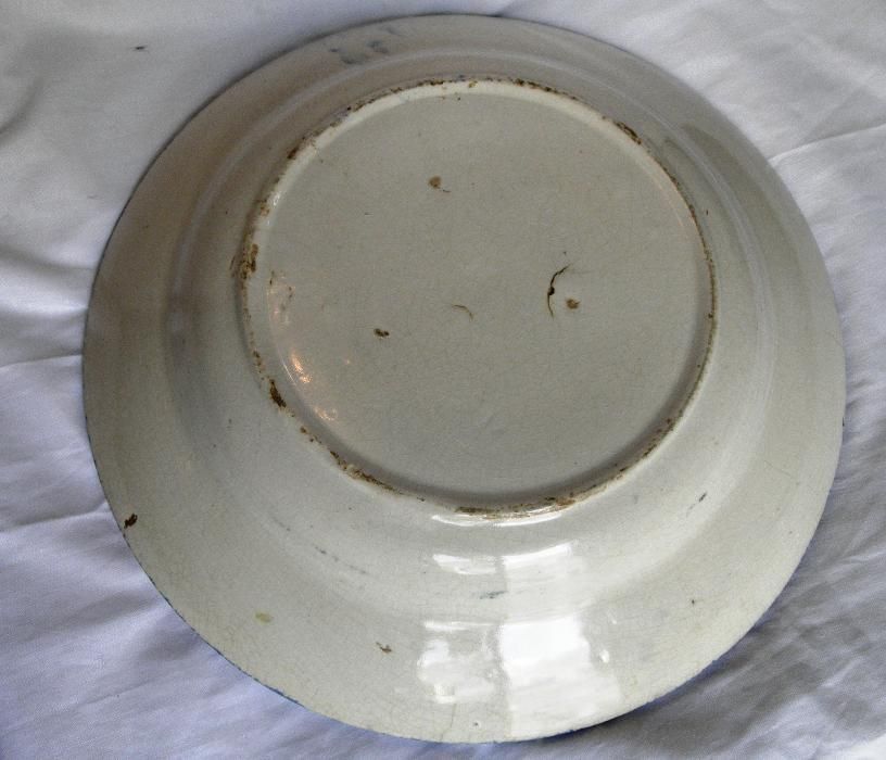 Prato Redondo Português Policromado Séc XIX