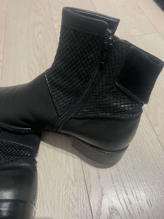 Botki Gabor 38 czarne skóra