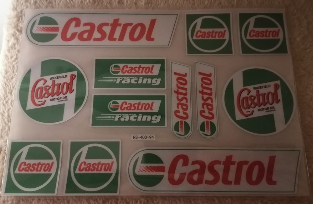 Castrol Racing 12-Sticker Pack