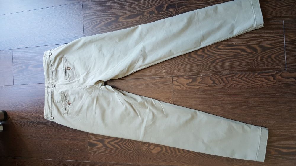 spodnie chinos, h&m rozmiar 34