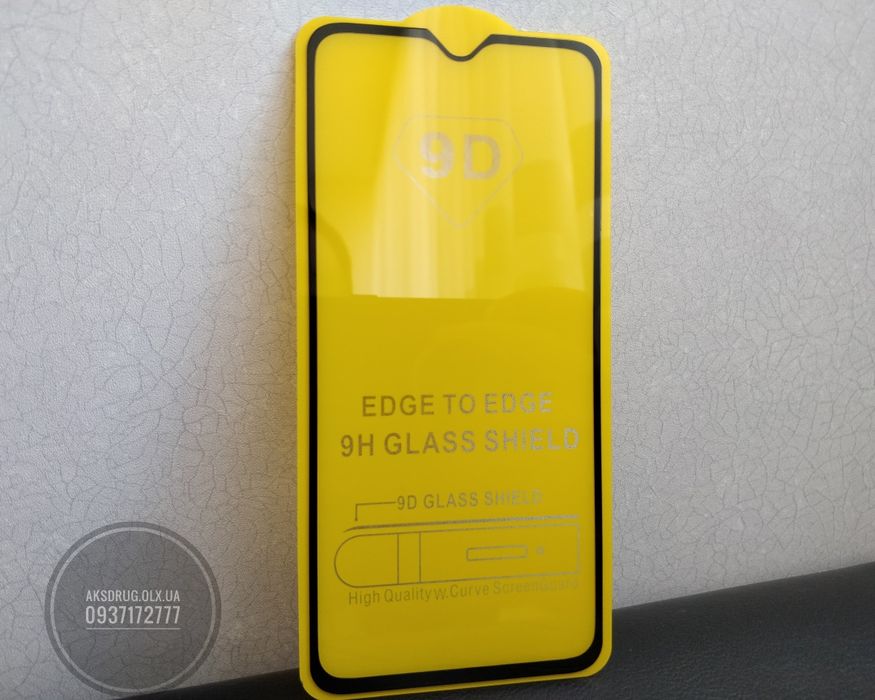 Стекло на OnePlus 6T/ 8T/ 9 и другие. На весь экран. Скло