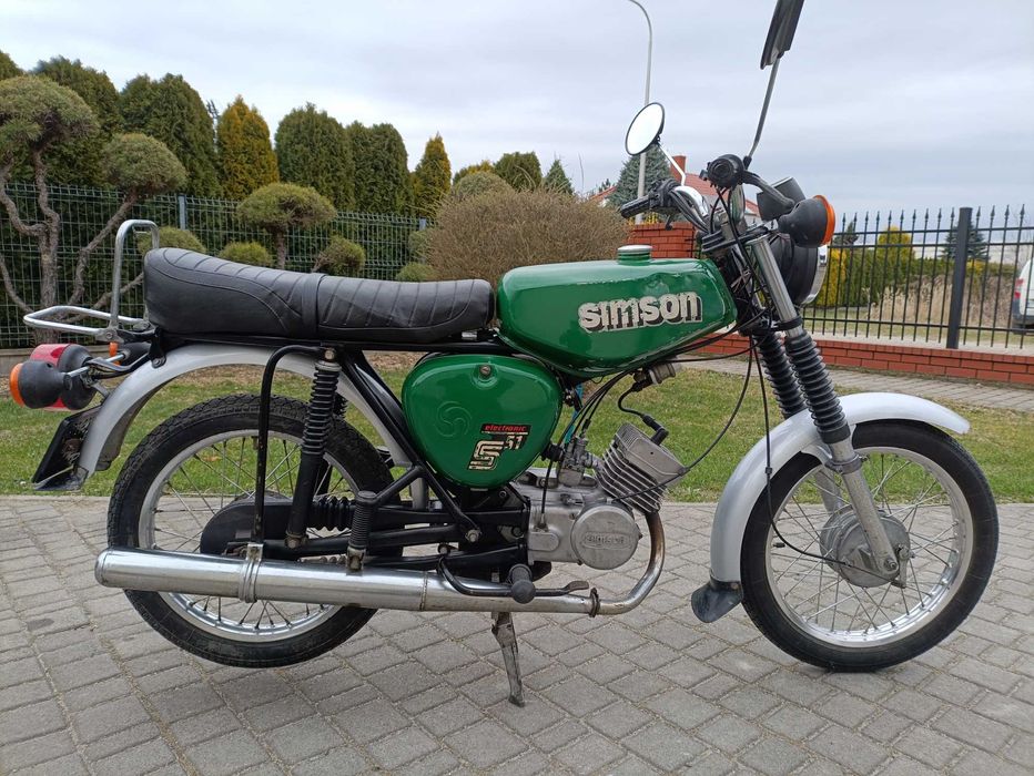 Simson S51 elektronik 1985r oryginał zarejestrowany
