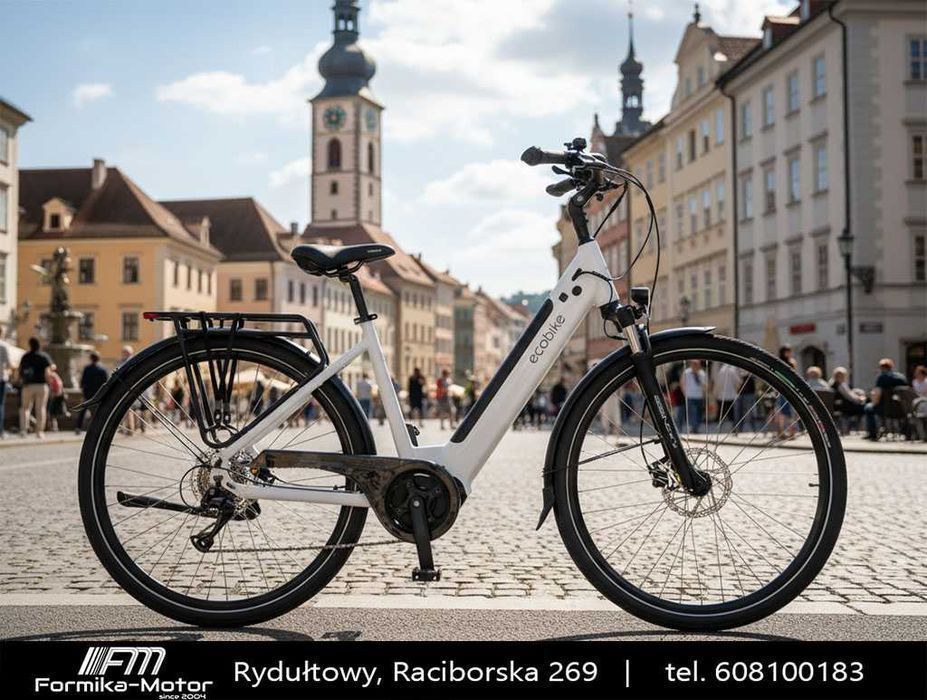 Rower elektryczny ECOBIKE LX100 17/28 S-M/28 70Nm 14Ah 504Wh Raty Silnik centralny Dostawa pod dom