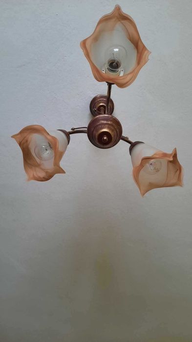 Komplet lampa wisząca i kinkiet