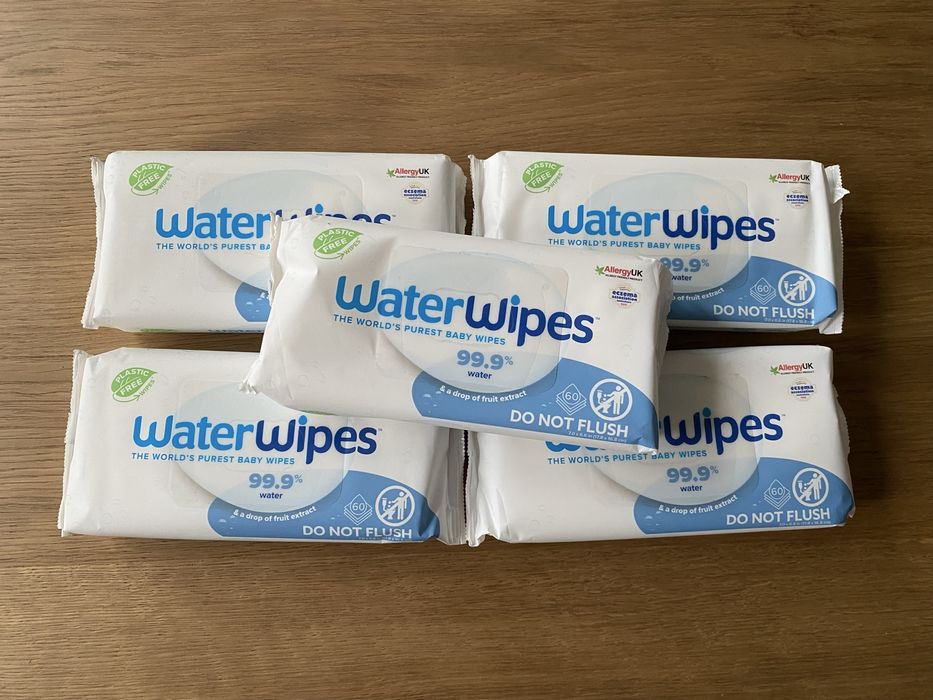 Chusteczki nawilzane waterwipes 5x60 10/2026