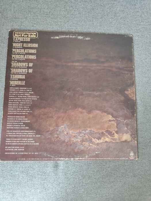 Gong - Expresso - winyl 1 press USA , Promo copy bardzo dobry stan, unikat