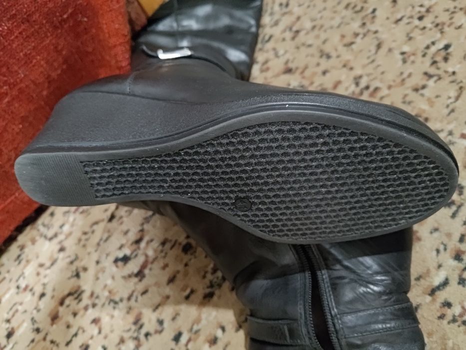 Сапоги женские зимние кожаные