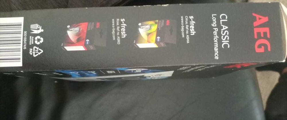 Embalagem sacos aspirador AEG