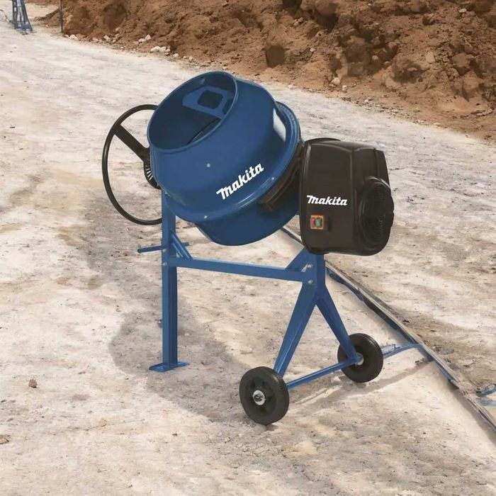 Мережева бетономішалка Makita барабан 130 л потужністю 700 Вт