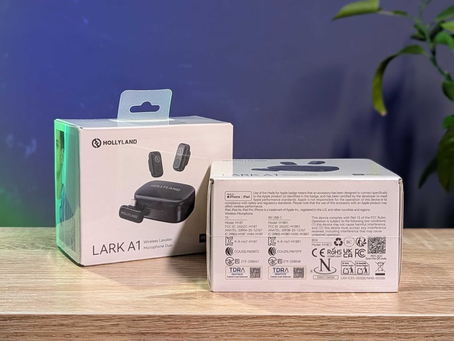 Мікрофонна радіосистема • Hollyland Lark A1 Duo USB-C • Гарантія!