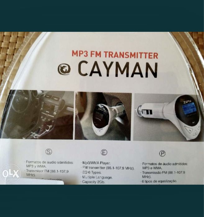 MP3 ZIPY Cayman (para isqueiro do carro)