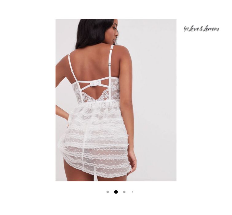 Пеньюар мереживний білий Victoria’s Secret