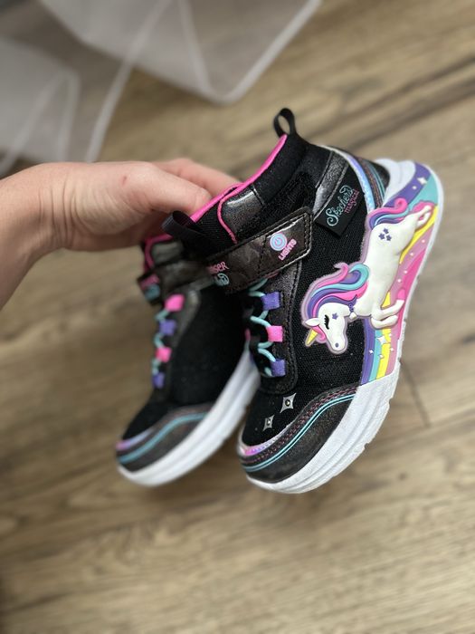 Дитячі демисезонні кросівки черевики  для дівчинки Skechers