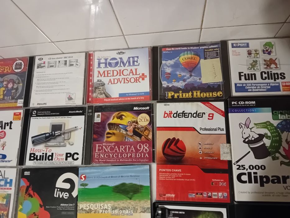 Conjunto de 20 Cds Rom/Pc Diversos