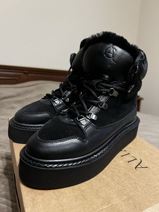 Зимові черевики alian curdas натуральна шкіра хутро 35 розмір 23 см