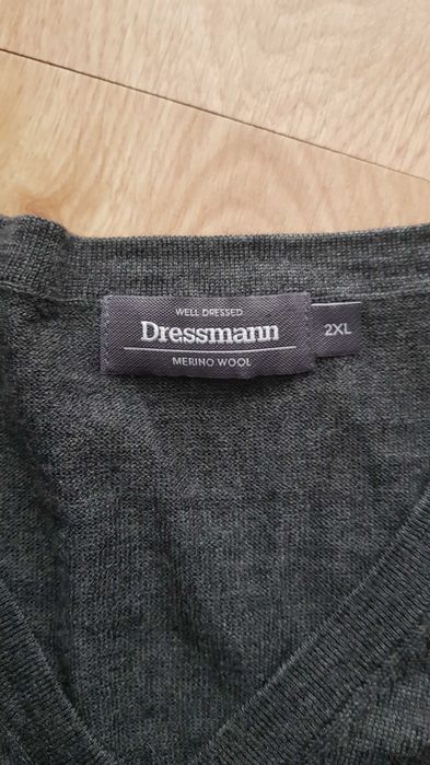 Dressmann merino 2XL grafitowy