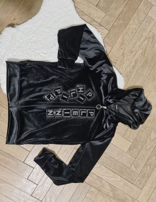 PHILIPP PLEIN- bluza welurowa.  Rozmiar M