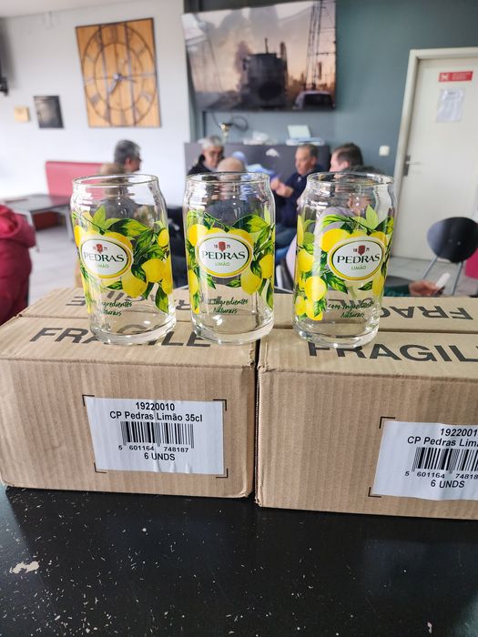 Copos Pedras Limão – Caixa com 6 Copos