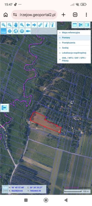 Działki rekreacyjne krajobraz natura 2000