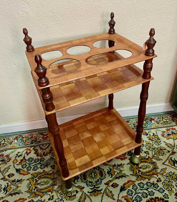 Móvel de bar escandinavo em teca — anos 50-70