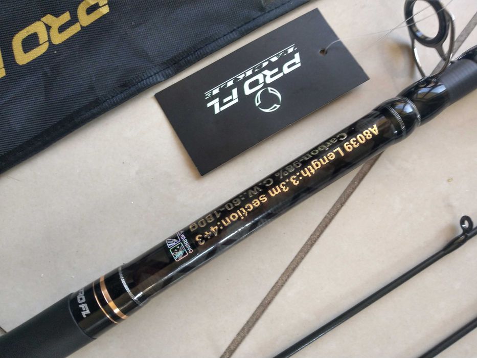 PRO FL Tele Feeder 3,30m 60-180g węglowy