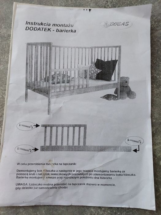 Łóżeczko dziecięce Z MATERACEM