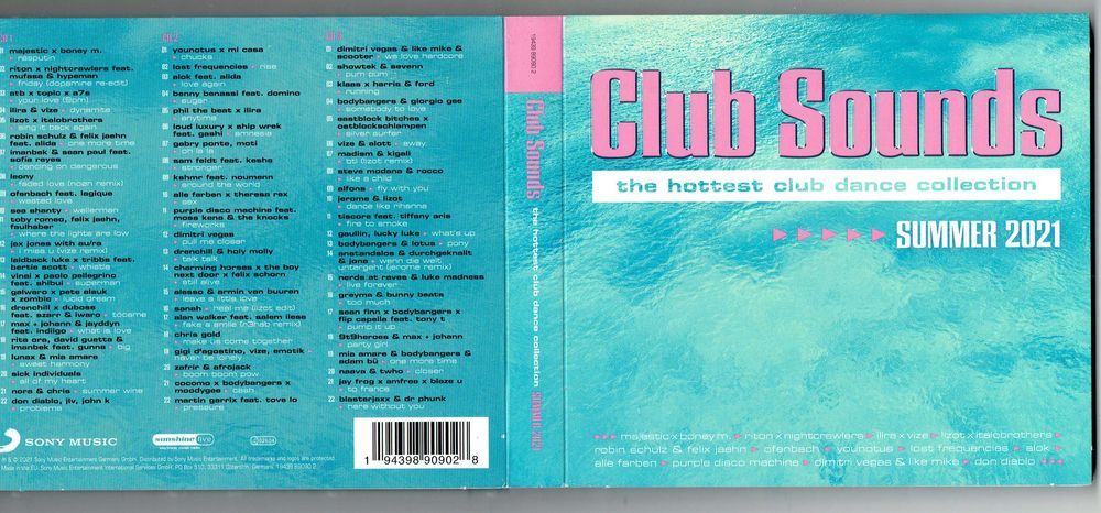CD Club Sounds Summer 2021 3CD super stan!unikat! Lost Frequencies