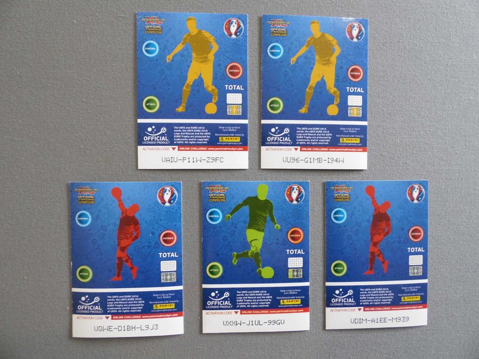 Cartas Uefa Euro 2016 Adrenalyn XL Panini