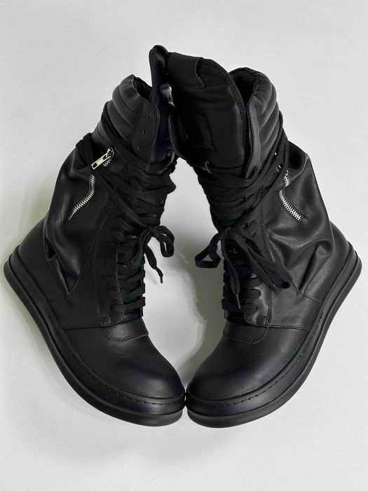 Rick Owens CargoBasket кеди кеды ботинки geobasket чорні черные 43 44