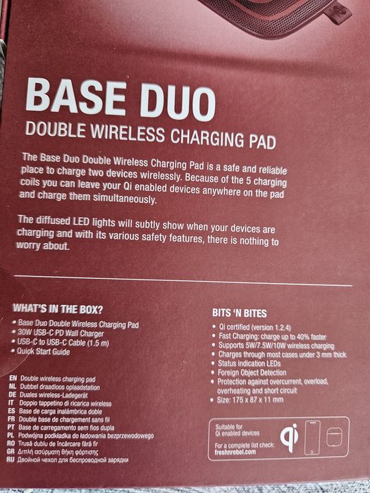 Fresh'N'Rebel Indukcyjna Base Duo Ruby Red