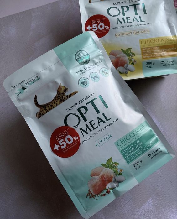 Акція! Сухий корм для котів Optimeal