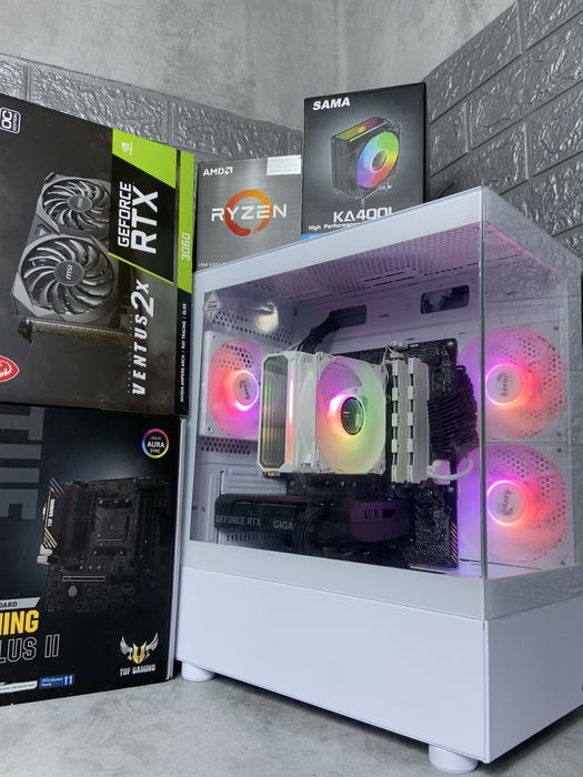 Ігровий Компьютер,ПК(Ryzen 5 5500,DDR4 16GB,RTX 3060 12GB,M2 512GB)