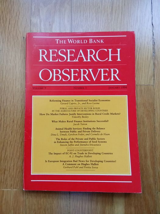The World Bank Reserch Observer